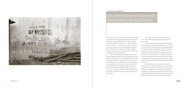 Sample spread from East Timor: Testimony