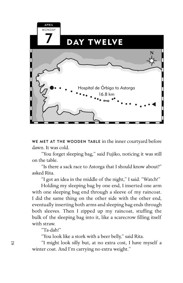 Sample page from the print edition of The Reluctant Pilgrim