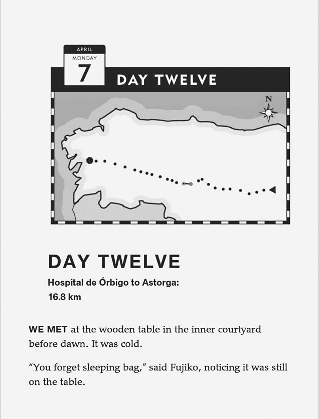 Sample page from The Reluctant Pilgrim as displayed by Kindle Paperwhite